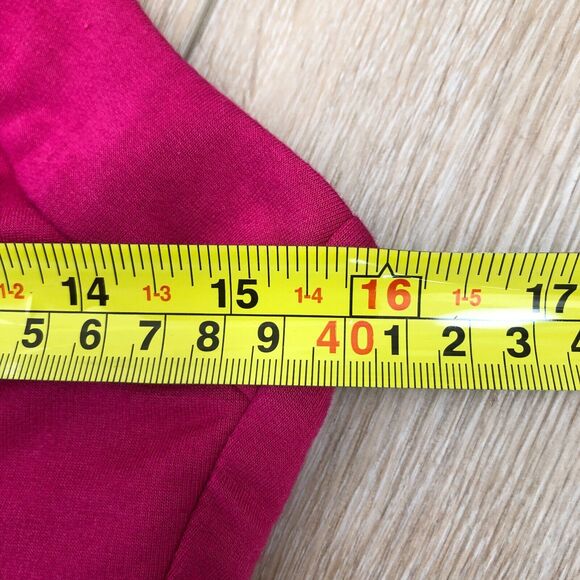 Trina Turk Sexy Fuschia Pink Deep V-Neck Halter‎ Top with Open Back Size Medium - Picture 8 of 10